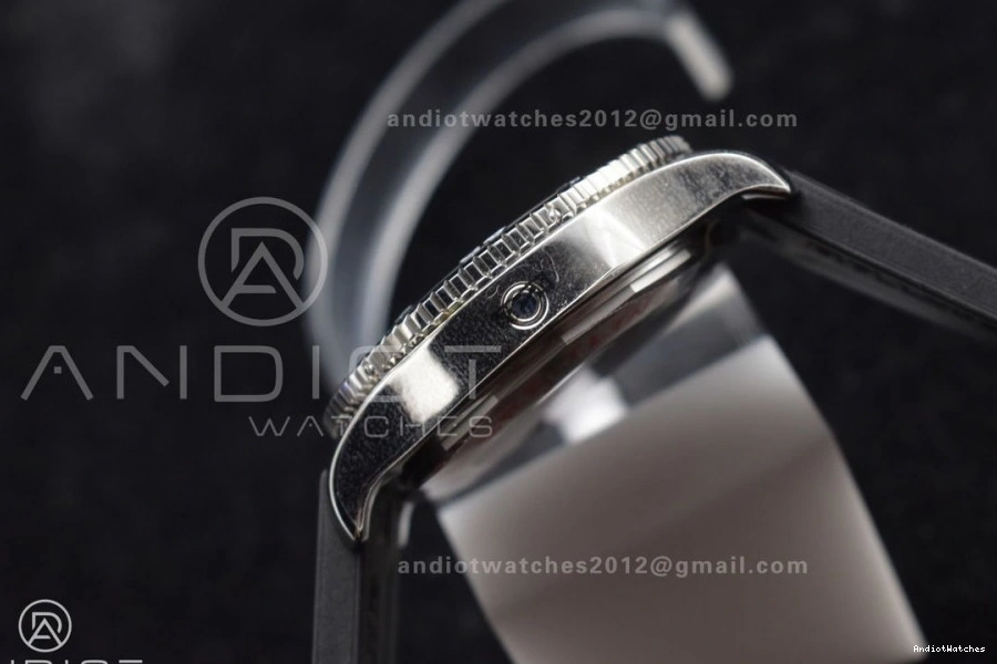 1:1 Rehaut Rubber Bezel Strap TF Best Edition with On Yellow Casual Black and Automatic Superocean 471 A Dial Black 44 1117